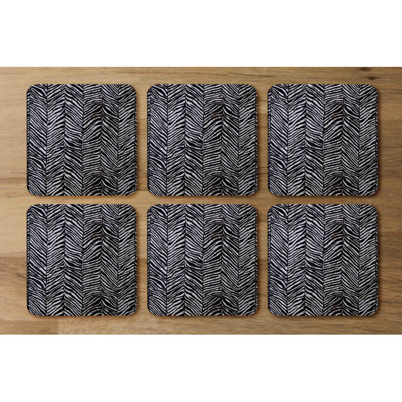 Square 6 Piece Coaster Set