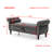 Aijia 63" Velvet Multifunctional Storage Rectangular Sofa Stool Buttons Tufted Nailhead Trimmed Solid Wood Legs With 1 Pillow,Grey-784472731