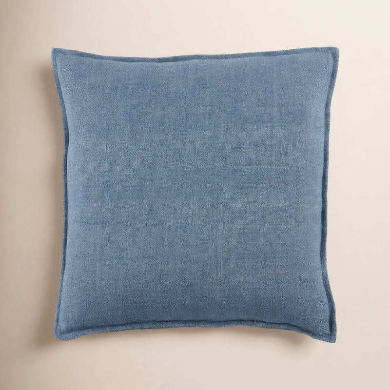 Coussin Burbank, Inférieur, Bleu, 22 po x 22 po
