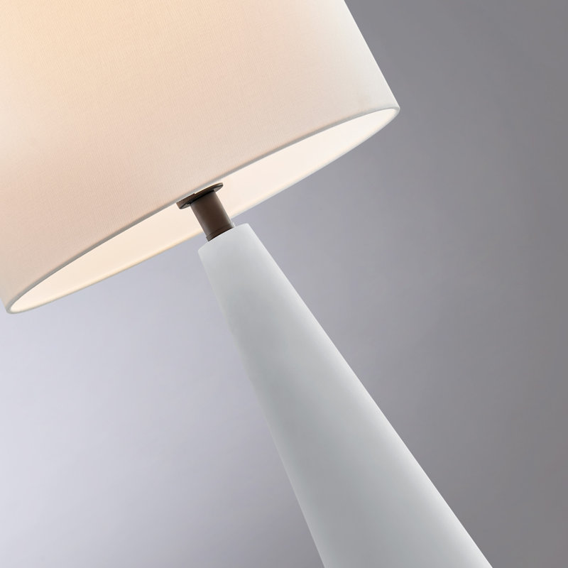 Dyre 30.75'' Battery Powered Integrated LED Outdoor Table Lamp, Grey