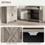 Buffet Farmhouse avec tiroirs et tablettes réglables-984554791