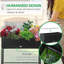 Lit de jardin surélevé, tablette de rangement surélevée pour jardinière, conception portative pour herbes, légumes, fleurs