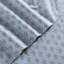 Ensemble de draps en coton Freesia - bleu-111329017