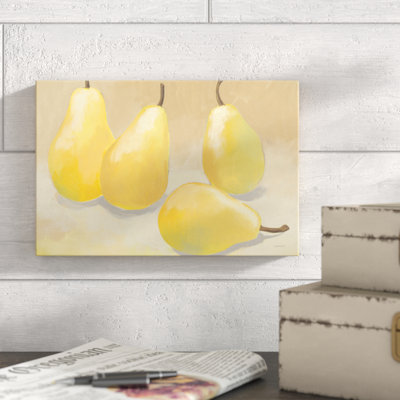 Reproduction d’art sur toile, "poires III" par Kathrin Lovell