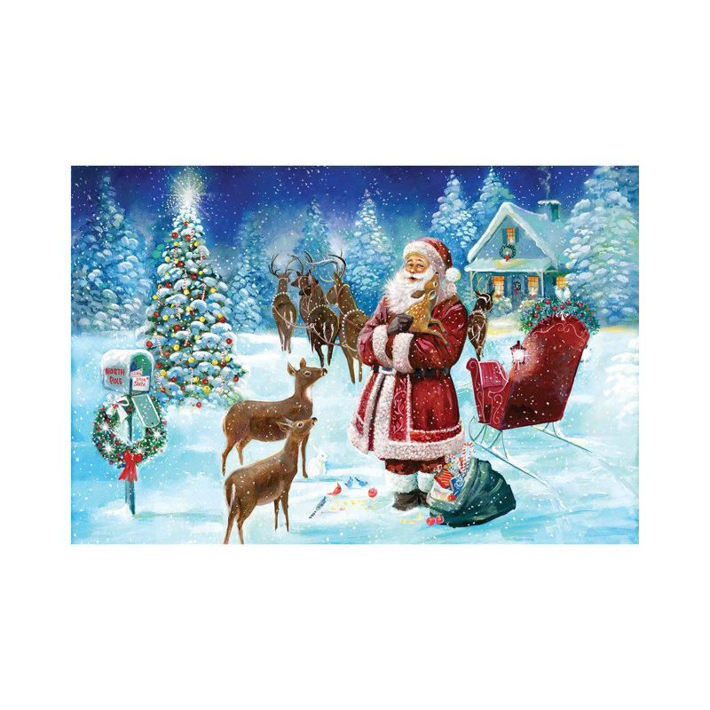«North Pole» par Ruane Manning - reproduction d'art, Toile tendue, Aucun mat, H 8 po x l 12 po x P 0,75 po
