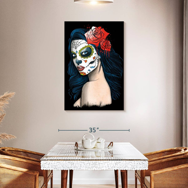 Leisha La Calavera Catrina, 45" H x 30" W