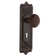 Egg and Dart Interior Mortise Door Knob with Arch Rosette