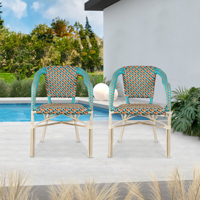 Fallis Outdoor Stacking Dining Armchair
