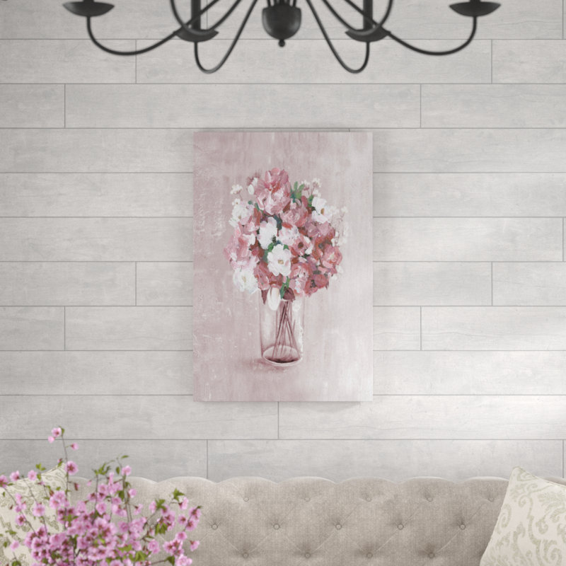 «Desat Blush Bouquet», reproduction sur toile, H 36 po x l 24 po
