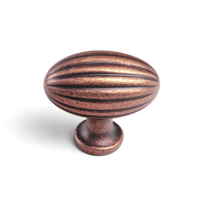 Oval-Shaped With Striped Knob