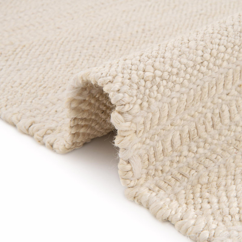 Tapis Shira Lasso - ivoire et blanc, Rectangle 9 pi x 12 pi