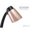 Lampe de bureau noire 15 po