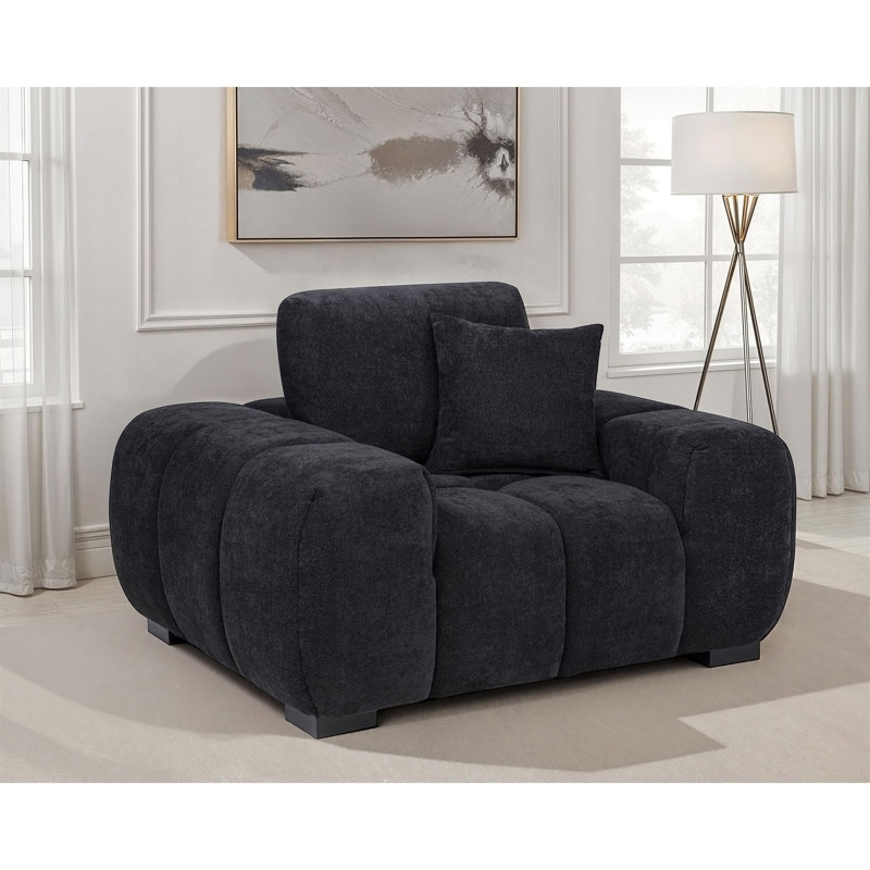 Chaise d'appoint Plather Orange, Orange Fabric