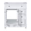 Meuble-lavabo de salle de bain sans lavabo sur pied