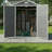 6x4 Ft Plastic Outdoor Storage with Floor and Lockable Door Plastic Garden Shed for Backyard, Lawn, Gray-126428234-126428236