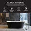 Baignoire de trempage autoportante avec drain central et deux tons mat Transicol 59 po. Maris-100898557-125937329