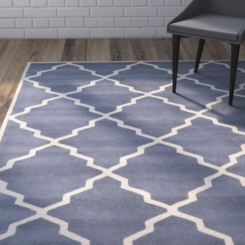 Tapis en laine touffeté à la main Carolene, Rectangle 8 pi 9 po x 12 pi