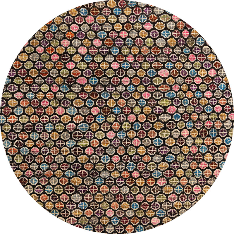Tapis abstrait 4848, Rond 8 pi