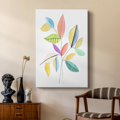 Color Pop Leaves I - Gallery Cavas