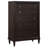 Montel 5-drawer Bedroom Chest Brown