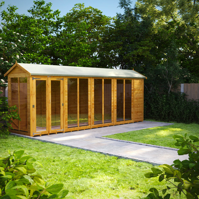 Powersheds 18 x 4ft Timber Tongue & Groove Apex Summerhouse