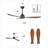 Modern 52" Black Ceiling Fan with Light-1813871249-1813871255