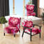 Eruption Of Rasberry Blush Joy IV - Upholstered Abstract Liquid Ink Accent Chair and Modern & Contemporary Arm Chair-122510873
