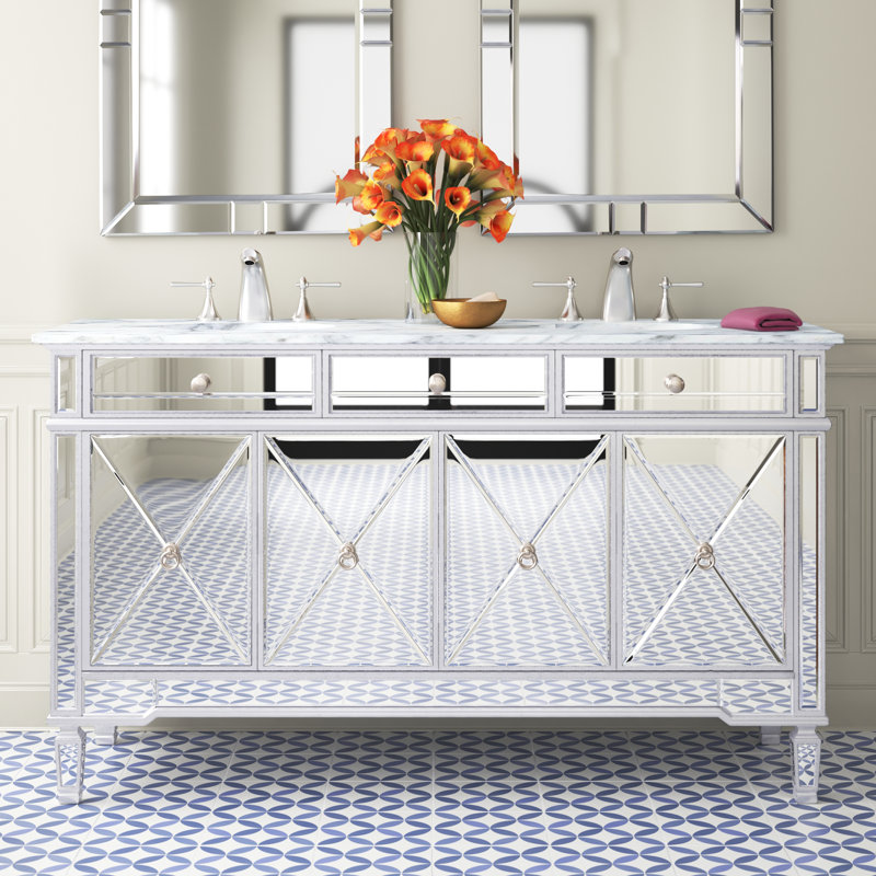 Ensemble de meuble-lavabo double de 60 po Camille