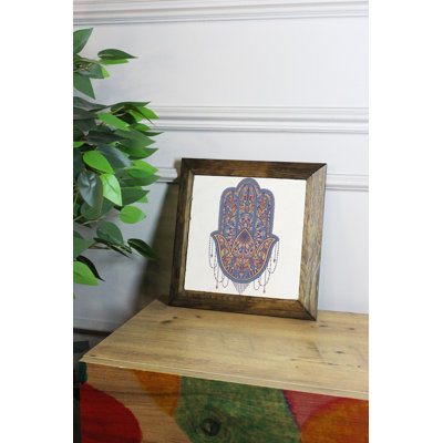 Élégante peinture encadrée décorative, art 100% pierre, 6,1 x 6,1 pouces | Cadre en bois de qualité supérieure, épaisseur: 0,8 po | Imprimé UV pour des couleurs éclatantes | Parfait pour la décoration intérieure, le salon et le bureau
