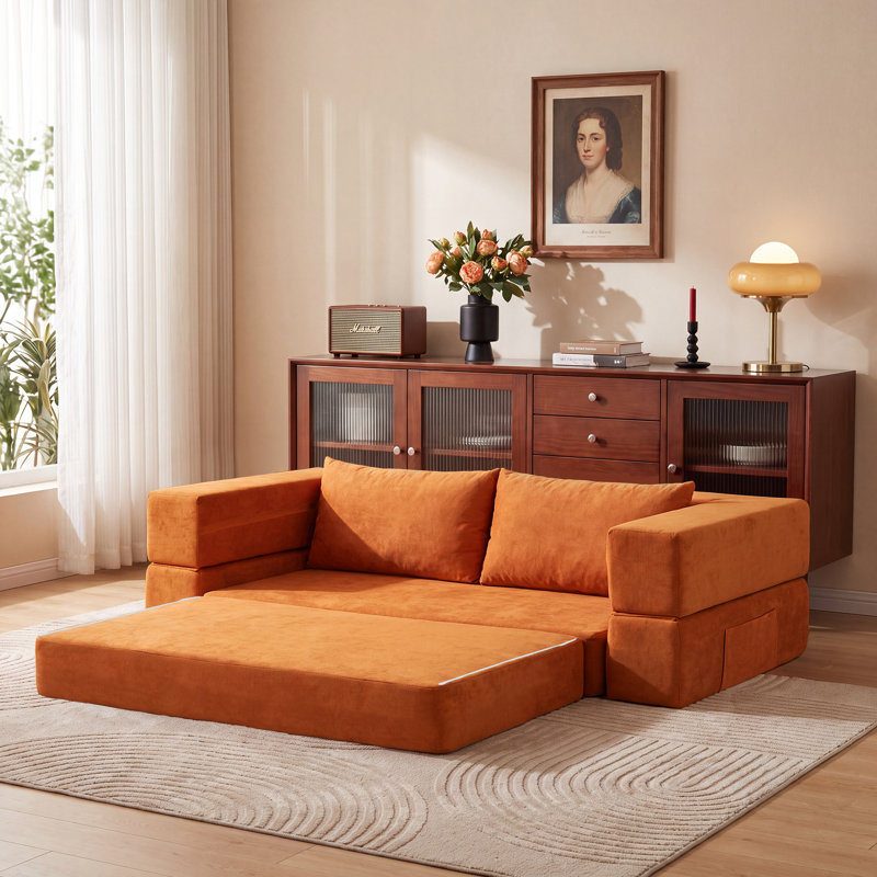 Canapé-lit Boneless Sleeper, Burnt Orange