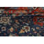 Tapis décoratif en laine de conception unique noué à la main New Age Khotan bleu/rouge/beige 8 pi 6 po x 9 pi 8 po
