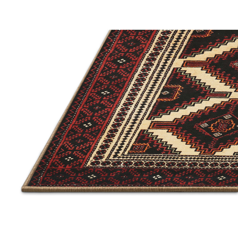Tapis rouge à motif sud-ouest, Rectangle 5 pi x 8 pi
