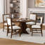 Ensemble de table de salle à manger 5 pièces Farmhouse avec 4 chaises rembourrées-169094579-169094577