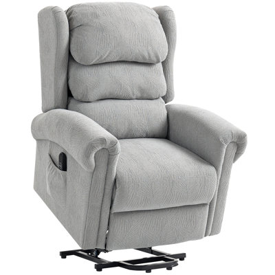 95cm Wide Velvet Lift Assist Standard Recliner