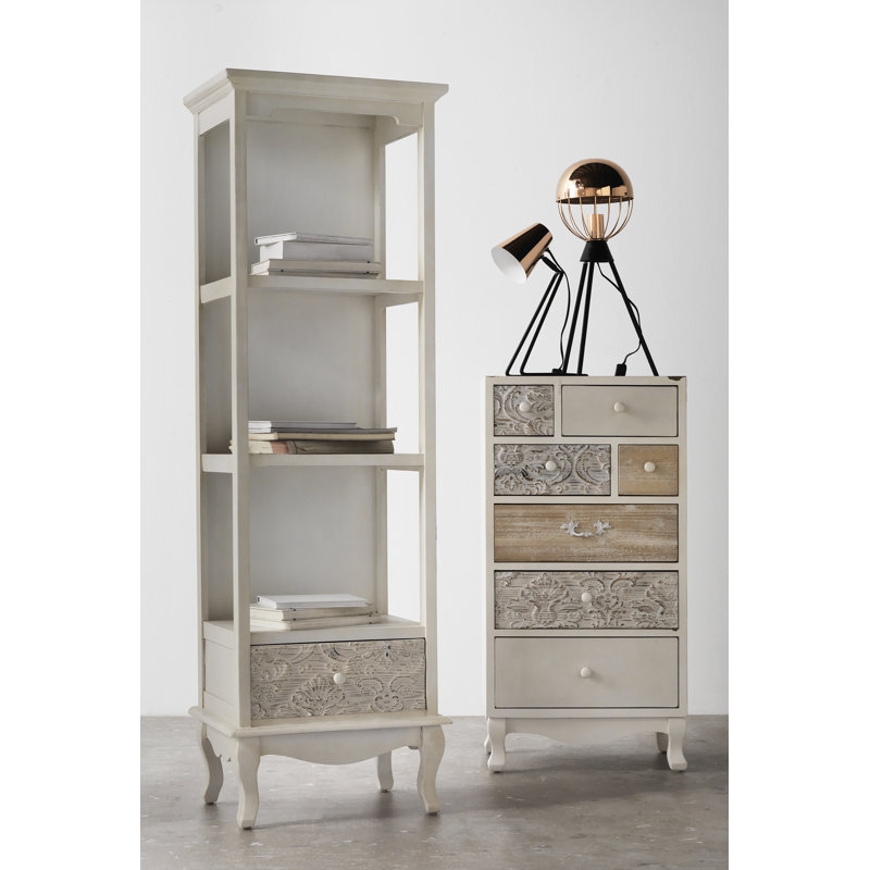 162cm H x 50cm W Solid Wood Standard Bookcase