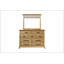 Commode 9 tiroirs avec finition caramel - rangement spacieux et design élégant pour les intérieurs modernes et rustiques