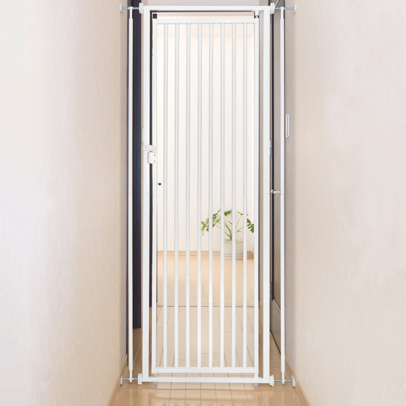Steel 71.5-inch Extra Tall Cat Safety Gate, White