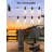 Outdoor Solar String Lights Waterproof 58FT with 25 Shatterproof ST38 LED Bulbs, with Remote