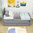 Twin 2 Drawers Platforms Bed with Trundle-1569645549