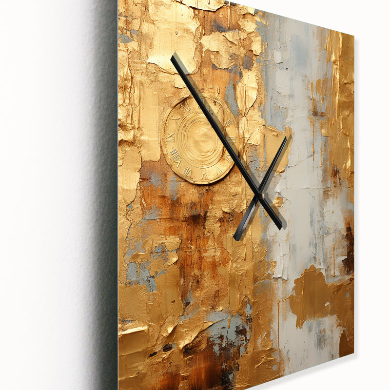 Oppie - Horloge murale peinture abstraite, Moyen