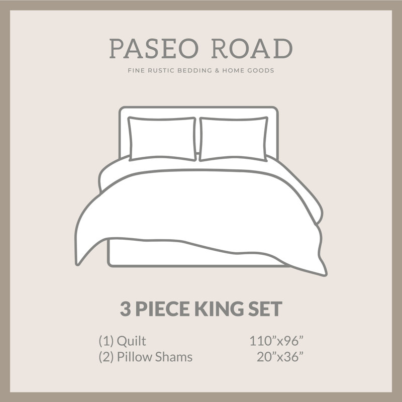 King Size Black and Beige Cotton Reversible Quilt Set
