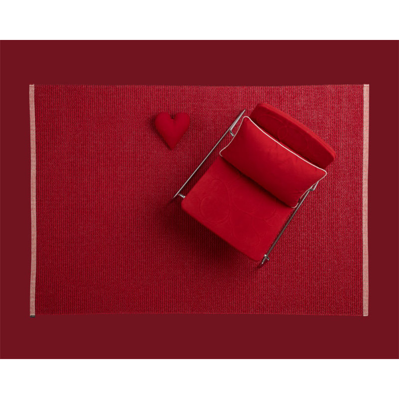 Mono Area Rug in Red