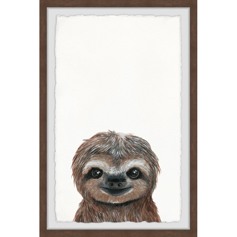 Keynsham «Cheerful Sloth II», reproduction encadrée, H 18 po x l 12 po x P 1,5 po