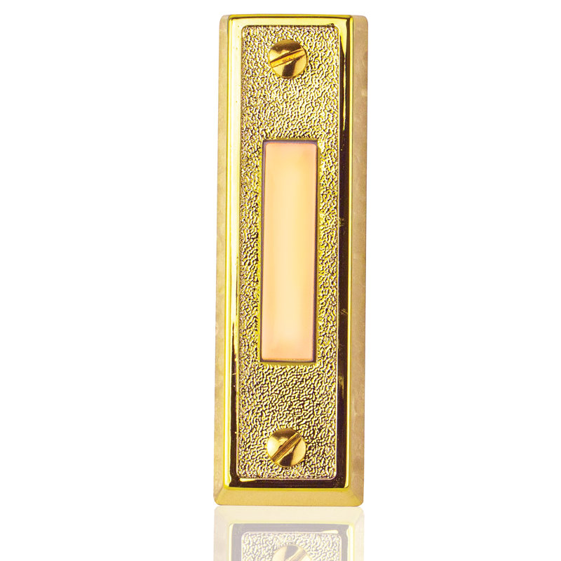 Push Button Doorbell, Brass