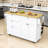 Rosauro Kitchen Islands with Storage Cabinet, 4 Drawers and Towel Rack-1204811451