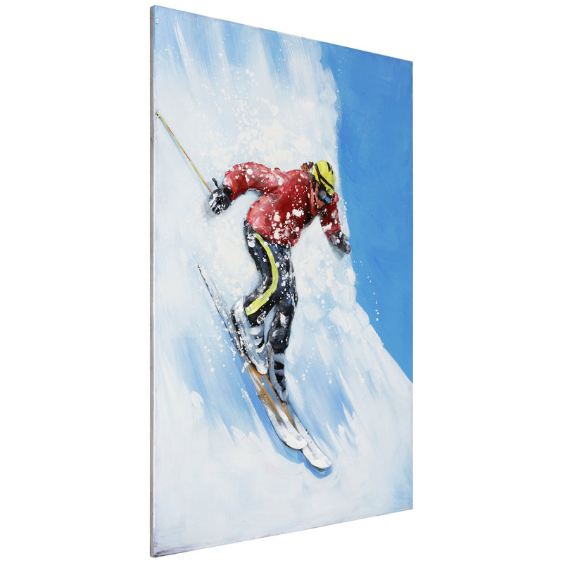 « ski », impression sur métal