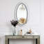 Banff Large Oval Flat Wall Mirror Diamond Accent Mirror 90CM 