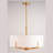Lentha 5 - Light Dimmable Drum Chandelier