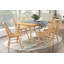 Chic ensemble de 2 chaises d'appoint à dossier courbé chic en bois Windsor