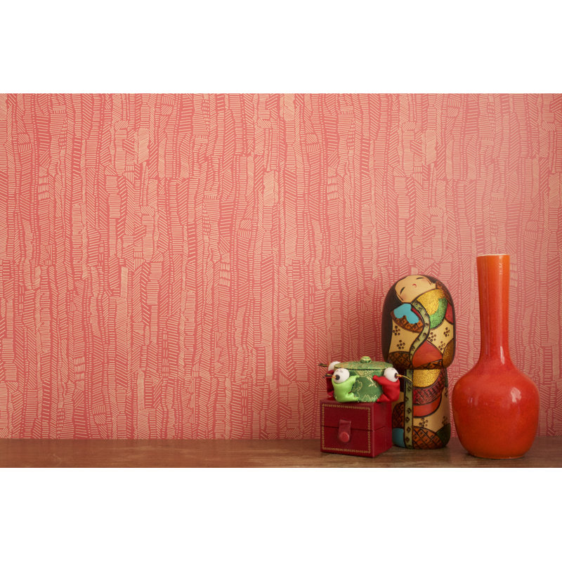 Wallpaper Double Roll, Powder Pink